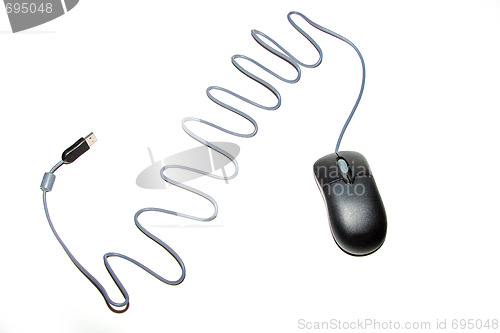 Image of Computer mouse with white background