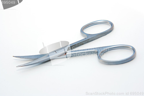 Image of Office tools. Scissors isolated on white.