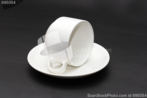 Image of A white cup of coffee