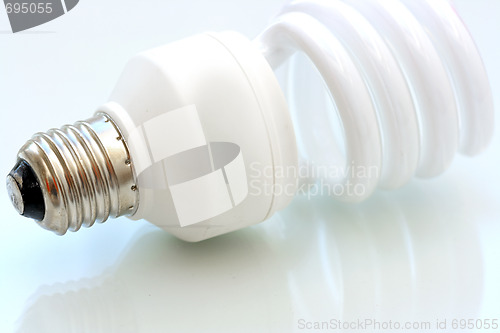 Image of Fluerescent lamp bulb on isolated background