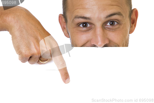 Image of Man With Sign