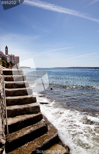 Image of Stone Stairway Ocean