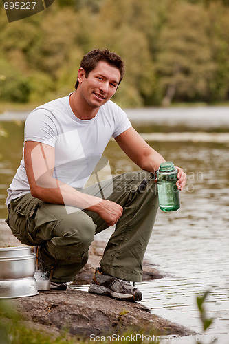 Image of Camping Portrait Man