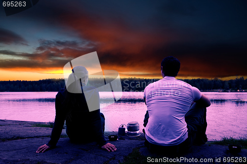Image of Camping Sunset