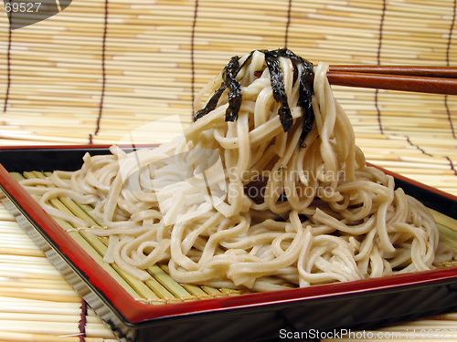 Image of Soba and chopsticks