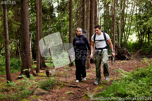 Image of Camping Hike Couple