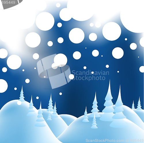 Image of Winter christmas landscape