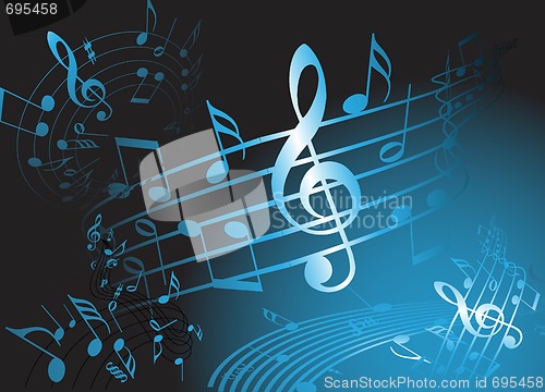 Image of Blue music theme