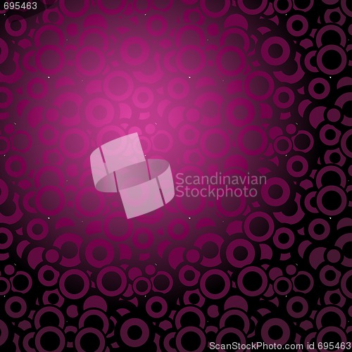 Image of Lot of circles - violet background