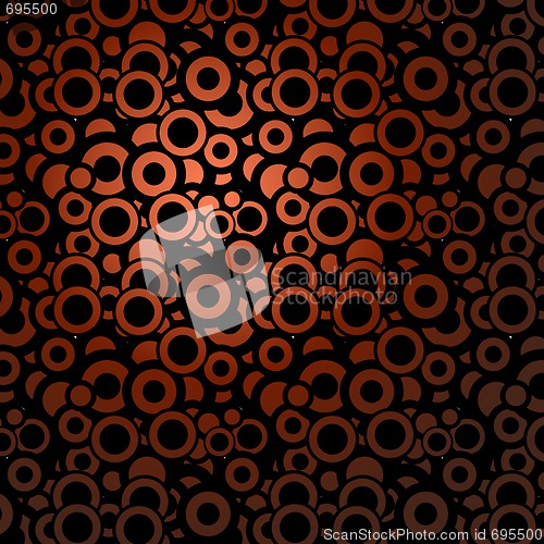 Image of Red background made from circles