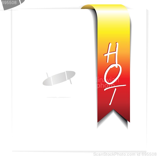 Image of Fresh ribbon for hot item - bookmark