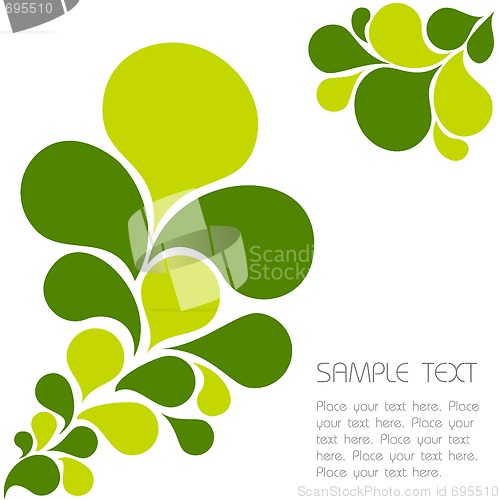 Image of Abstract floral green background