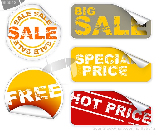 Image of Set of sale labels