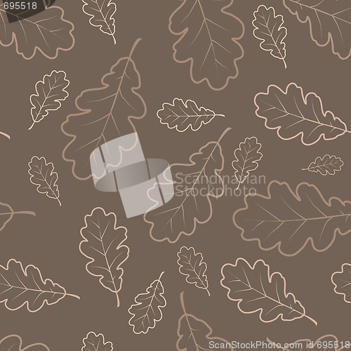 Image of Autumn oak leafs texture
