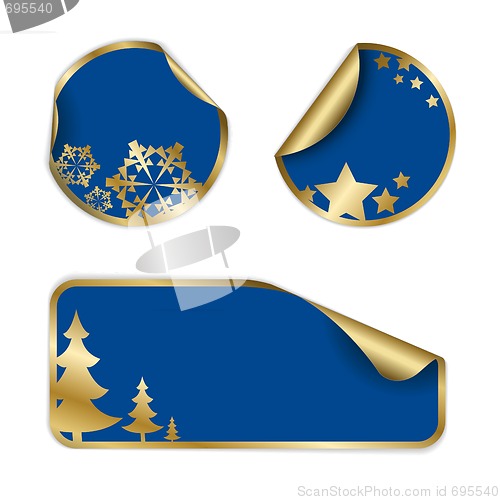Image of Christmas labels and stickers