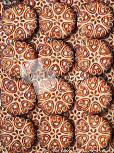 Image of Sweet cookies as background