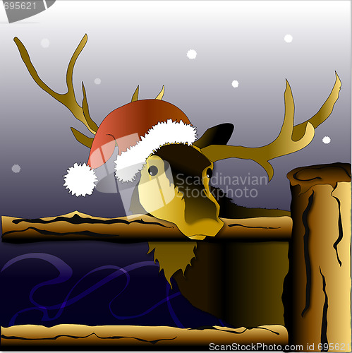 Image of Deer Santa