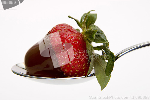 Image of Strawberry with chocolate.