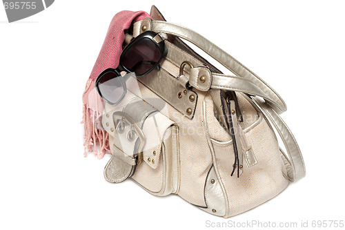 Image of Lady hand-bag in rose charge