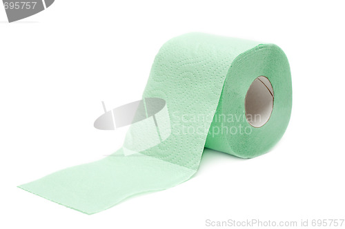 Image of Roll green toilet paper