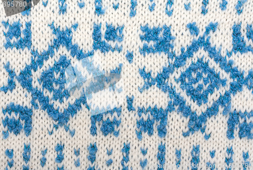 Image of Knitted background with pattern