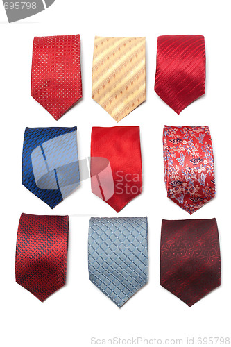 Image of Varicoloured male ties