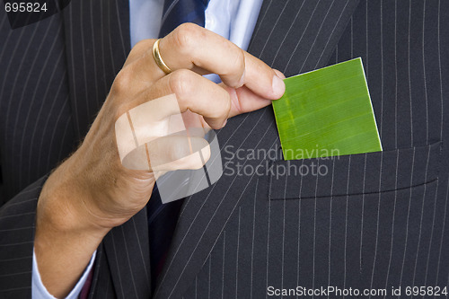 Image of Green Business Card