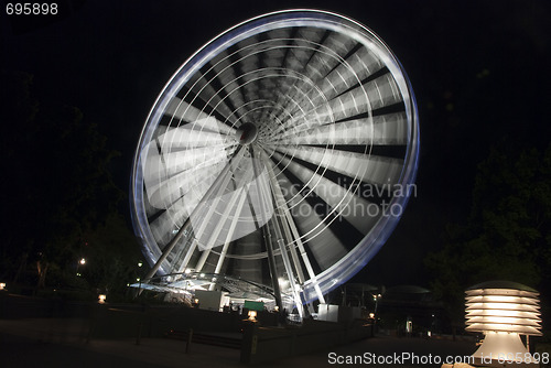 Image of Panoramic Wheel by Night, Brisbane, Australia, August 2009