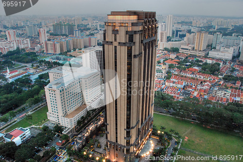 Image of Singapore from Hot-Air Balloon, August 2007