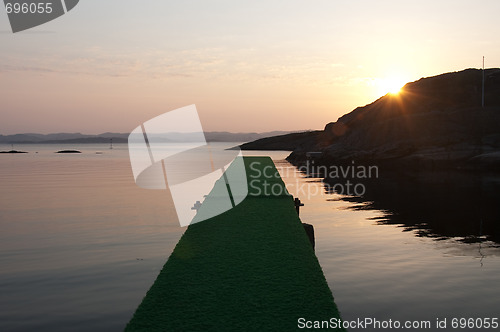 Image of Divingboard in the sunset