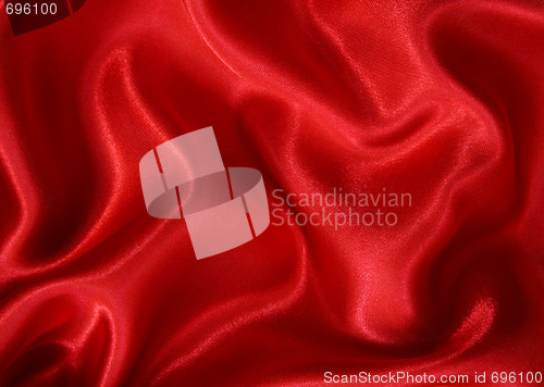 Image of Smooth Red Silk as background 