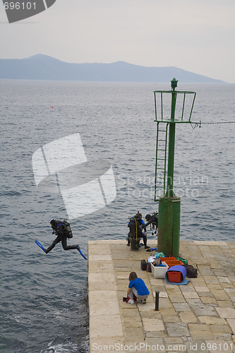 Image of Scuba divers Croatia