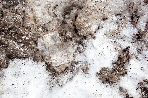 Image of Dirty Snow Background
