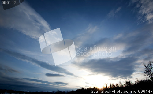 Image of Sunset Sky Background