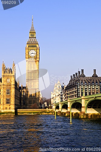 Image of Big Ben and Westminster bridge