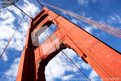 Image of Gold Gate Bridge Detail