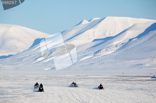Image of Snowmobile in Svalbard
