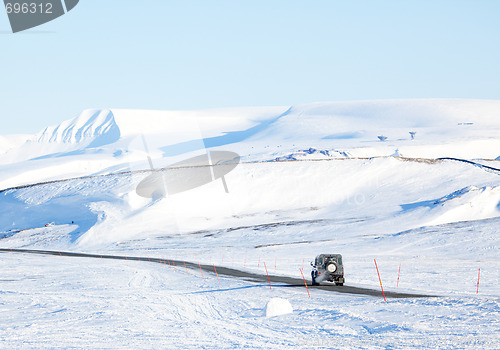 Image of Truck in Winter