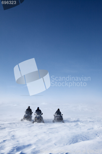 Image of Snowmobile Winter Landscape