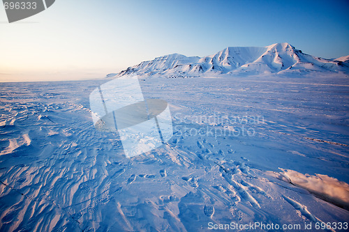 Image of Winter Sunset Landscape