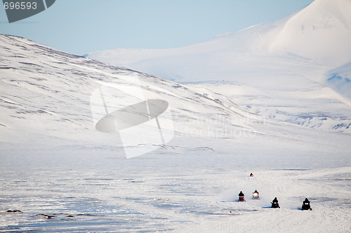 Image of Snowmobile in Svalbard