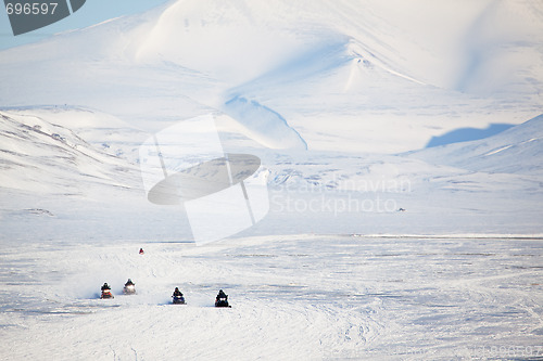 Image of Snowmobile in Svalbard