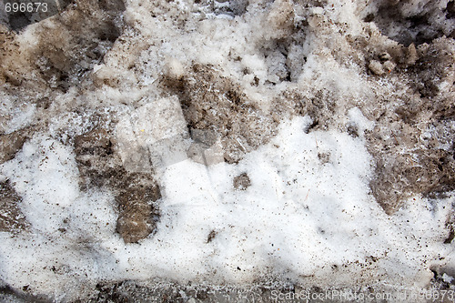 Image of Dirty Snow Background