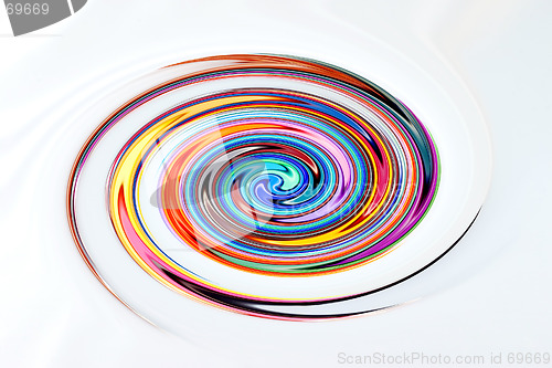 Image of Colorful Abstract Swirl