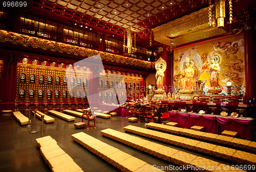 Image of Buddhist Temple Interior