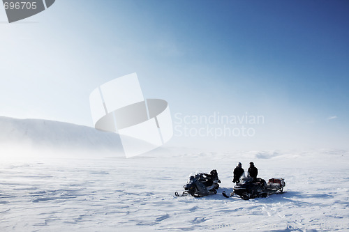 Image of Snowmobile Winter Landscape