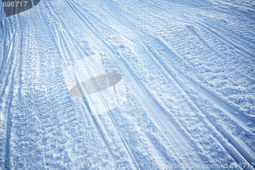 Image of Snowmobile Track Texture