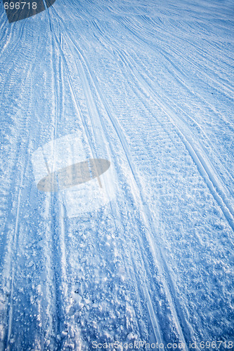 Image of Snowmobile Track Texture