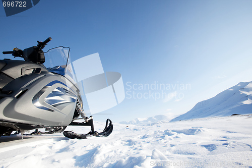 Image of Snowmobile Winter Landscape