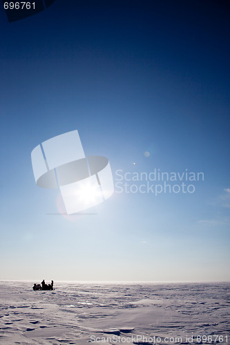 Image of Frozen lake Winter